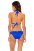 Luli Fama Orillas Del Mar Ribbed Double Strap Sliding Halter Bikini Top